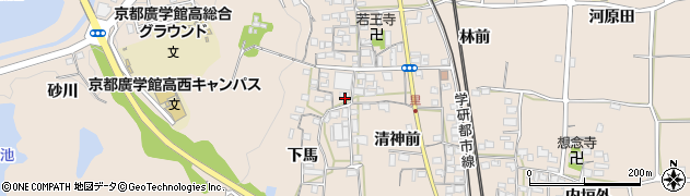 京都府精華町（相楽郡）下狛周辺の地図