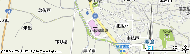 木津川市立山城図書館周辺の地図