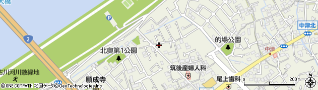 兵庫県加古川市加古川町中津216周辺の地図