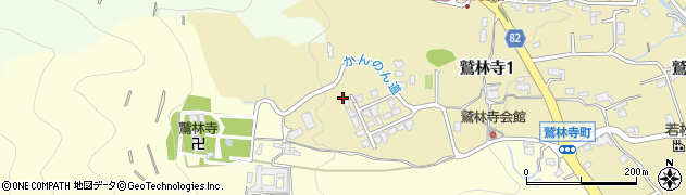 兵庫県西宮市鷲林寺周辺の地図