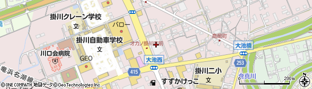 ケーズデンキ掛川店周辺の地図