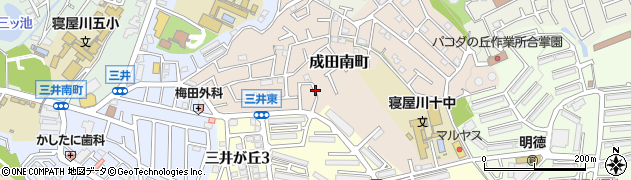 大阪府寝屋川市成田南町周辺の地図