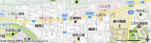 三浦歯科医院周辺の地図