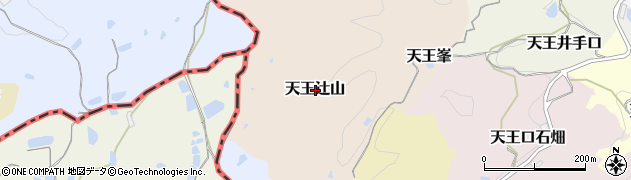 京都府京田辺市天王辻山周辺の地図