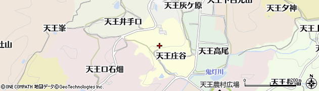 京都府京田辺市天王庄谷周辺の地図