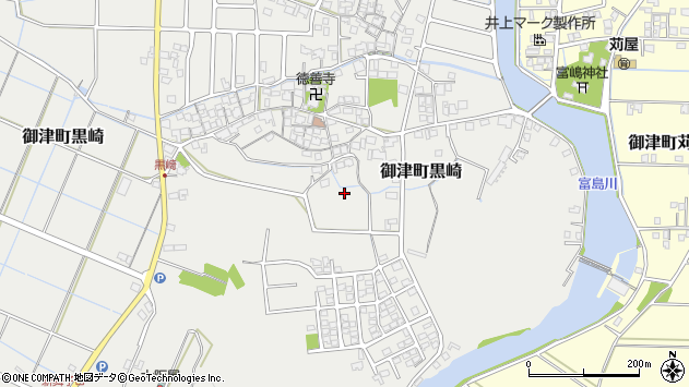 〒671-1301 兵庫県たつの市御津町黒崎の地図