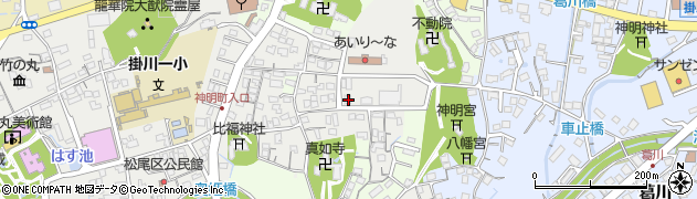 掛川市役所　総合福祉センター周辺の地図