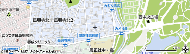 大阪府豊中市長興寺北3丁目4周辺の地図