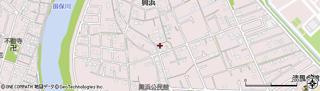 兵庫県姫路市網干区興浜525周辺の地図