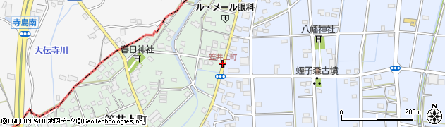 笠井上町周辺の地図