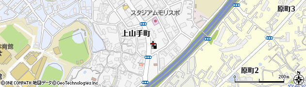 大阪府吹田市上山手町周辺の地図