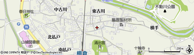 京都府木津川市山城町平尾東古川36周辺の地図