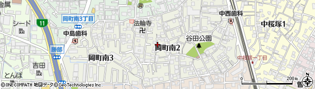 大阪府豊中市岡町南周辺の地図