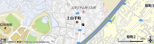大阪府吹田市上山手町21周辺の地図