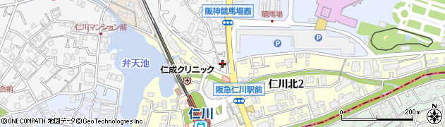 宝塚警察署仁川交番周辺の地図