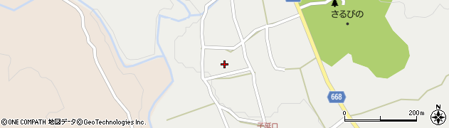 三重県伊賀市子延周辺の地図