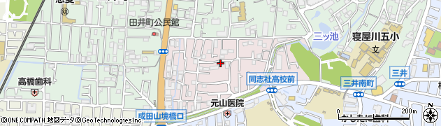 大阪府寝屋川市境橋町周辺の地図