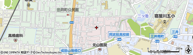 大阪府寝屋川市境橋町周辺の地図