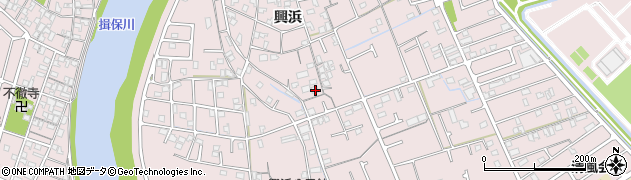 兵庫県姫路市網干区興浜549周辺の地図