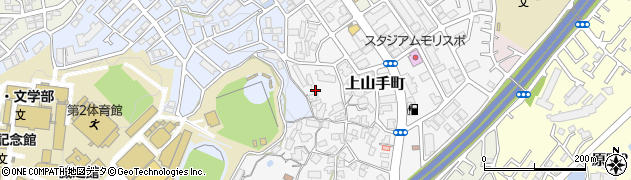 大阪府吹田市上山手町18周辺の地図
