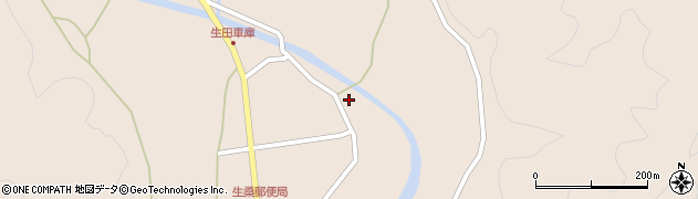 広島北部森林管理署　生桑森林事務所周辺の地図