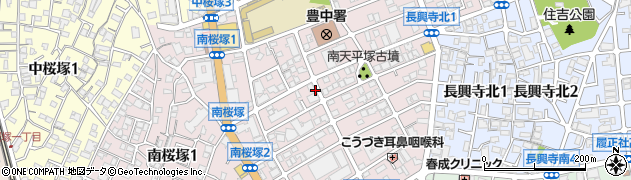 大阪府豊中市南桜塚周辺の地図