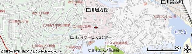 兵庫県宝塚市仁川旭ガ丘周辺の地図