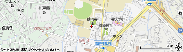 大阪府寝屋川市池田中町周辺の地図