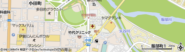 ハードオフ三重上野店周辺の地図