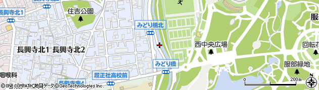 大阪府豊中市長興寺北3丁目16周辺の地図
