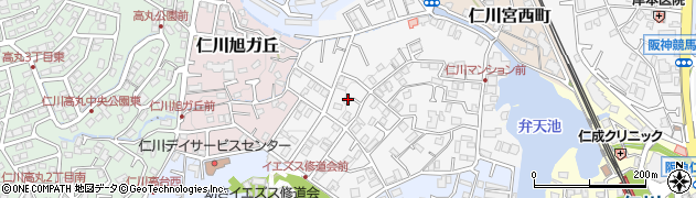 仁川カサ・ミアマンション周辺の地図