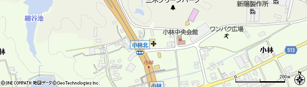 兵庫三菱クリーンカー三木周辺の地図