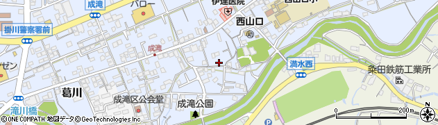 静岡県掛川市成滝周辺の地図