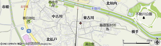 京都府木津川市山城町平尾東古川48周辺の地図