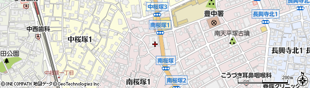 豊中南桜塚ハイツ周辺の地図