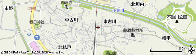 京都府木津川市山城町平尾東古川58周辺の地図
