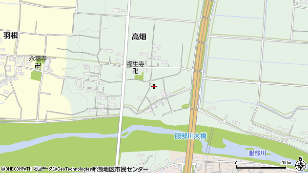〒518-0005 三重県伊賀市高畑の地図