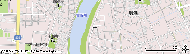 兵庫県姫路市網干区興浜2163周辺の地図