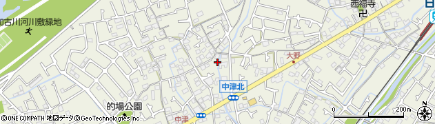 兵庫県加古川市加古川町中津399周辺の地図