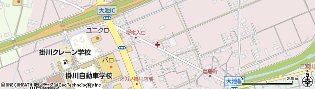 静岡県掛川市大池2661周辺の地図