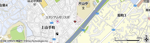 大阪府吹田市上山手町52周辺の地図