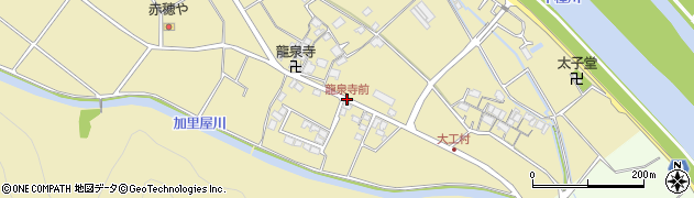 龍泉寺前周辺の地図