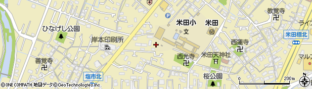 兵庫県高砂市米田町周辺の地図