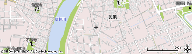 兵庫県姫路市網干区興浜570周辺の地図
