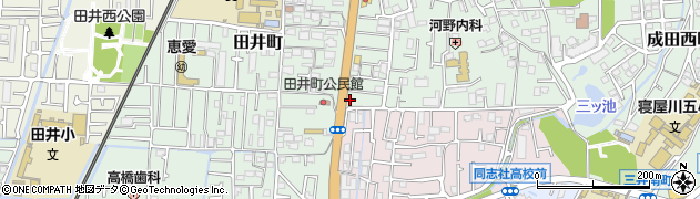 大阪府寝屋川市美井元町1周辺の地図