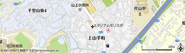 大阪府吹田市上山手町27周辺の地図