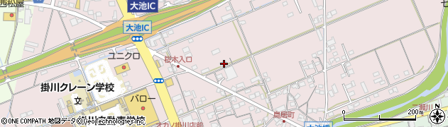 静岡県掛川市大池2662周辺の地図