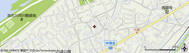 兵庫県加古川市加古川町中津359周辺の地図