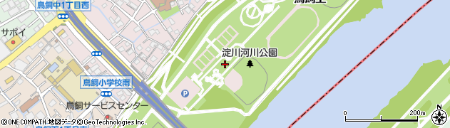 大阪府摂津市鳥飼中周辺の地図