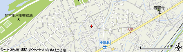 兵庫県加古川市加古川町中津367周辺の地図